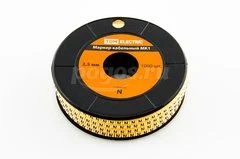 Маркер МК1 -2.5мм кабельный сим."N" 1000шт/ролл TDM