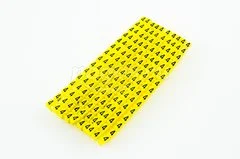 Маркер кабельный наборный - сим.4 желтый 2,5 мм2 150шт TDM