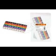 Маркер кабельный наборный - комплект цифр 0х9 150шт 1,5 мм2 TDM