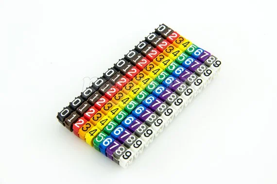 Маркер кабельный наборный - комплект цифр 0х9х4 мм2 TDM