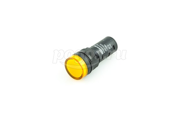 Лампа AD-16DS(LED)матрица, d-16мм, желтый, 230V  TDM /10/