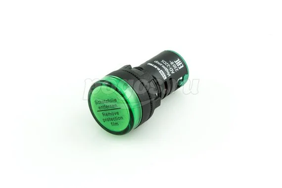 Лампа AD-22DS(LED)матрица, 22мм 230V зеленый TDM