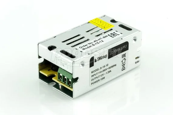 Блок питания для светодиодной ленты 15W 12V