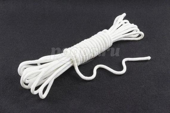 Фал капроновый 8мм, 10м, 1100кгс плетеный