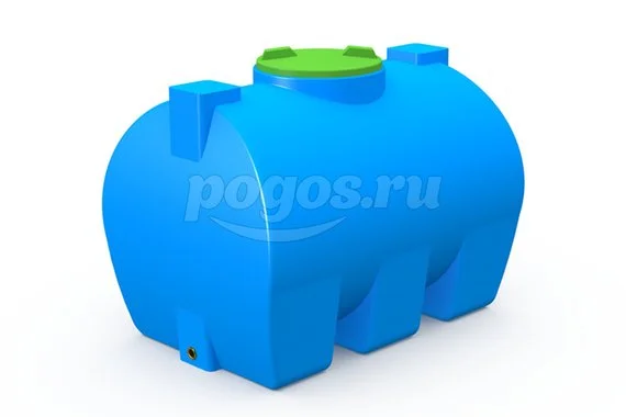 Емкость горизонтальная цилиндр  500л 1220*840*734мм  ИРПЛАСТ