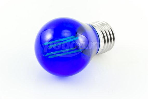 Лампа светодиодная Е27  5Вт шар синий G45  UNIEL 