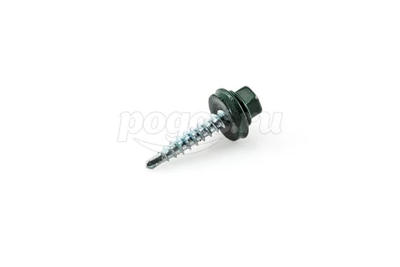 Саморез кровельный 4.8х28 RAL-6005