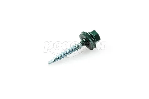 Саморез кровельный 4.8х35 RAL-6005