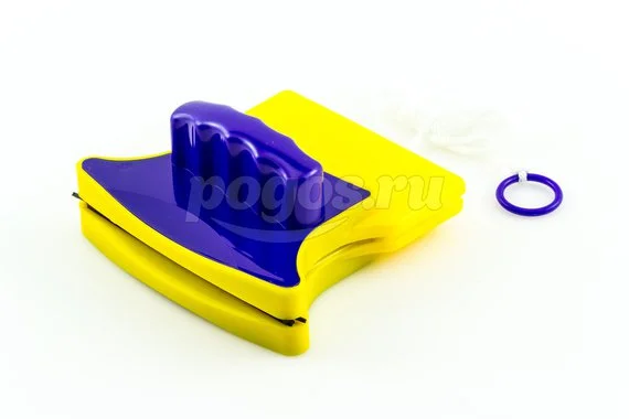 Окномойка магнитная щетка для мытья окон 110х110мм