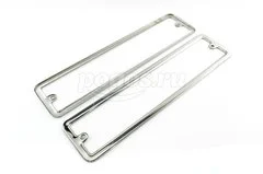 Рамка номерного знака нерж. сталь 2шт NEW GALAXY