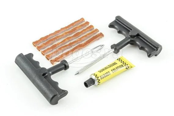 Ремкомплект для бескамерных шин (6 предметов с клеем)  SKYWAY