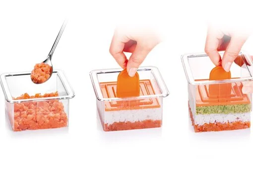 Формочки для придания блюдам формы PRESTO FoodStyle, квадрат,3шт