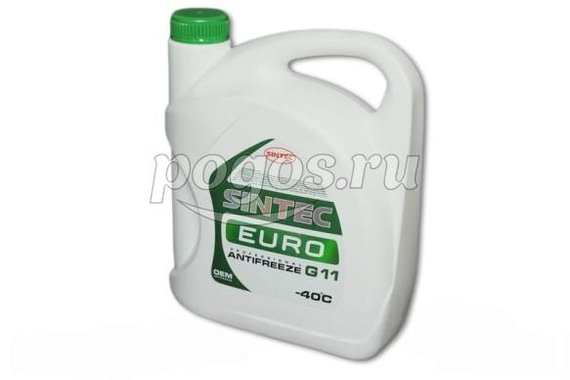 Антифриз EURO G11 зеленый 5кг.  SINTEC