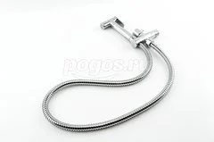 Лейка гигиеническая с запорным краном хром  FRAP