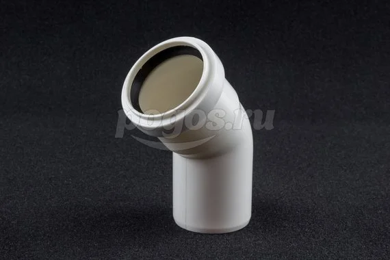 Отвод 50/45гр для бесшумной канализ ДИГОР