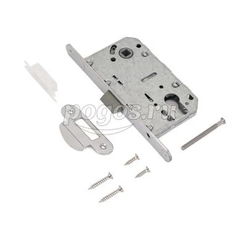 Замок врезной б/руч 5300-Р-CR (хром )пластиковая ЗЩ без ц/м м/о 85мм  Апекс