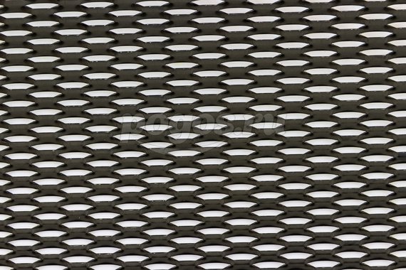 Сетка алюминиевая для радиатора 400*1200мм вытянутый ромб, черный (порошковая окраска)  MESH15 