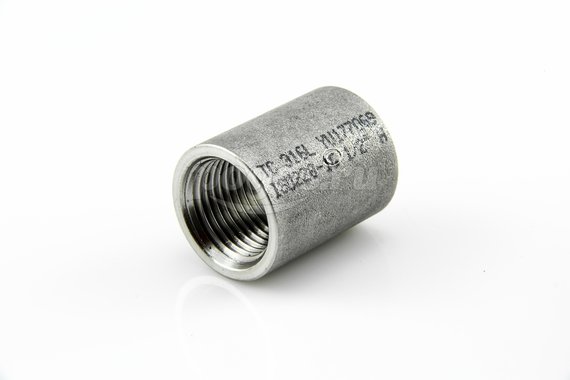 Муфта резьбовая  1/2" нерж AISI 304