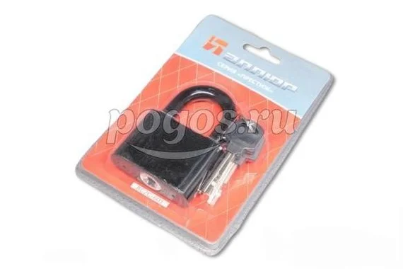 Замок навесной BC2C-601 Черный 10,5мм  АЛЛЮР