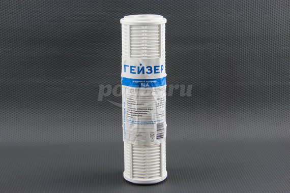 Картридж 10" Slimline для механической очистки воды, сетчатый, многоразовый 80мкм RLA-10SL  ГЕЙЗЕР