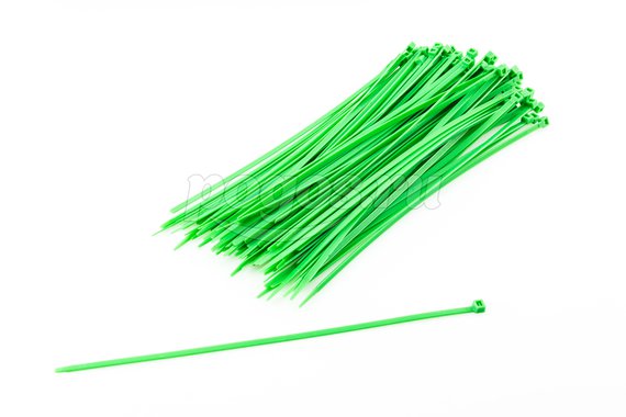 Хомут стяжка пластиковый 4,5х280 зеленый SAPISELCO