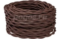 Ретро провод ПВХ витой  3х2.5 коричневый (бухта 50м)
