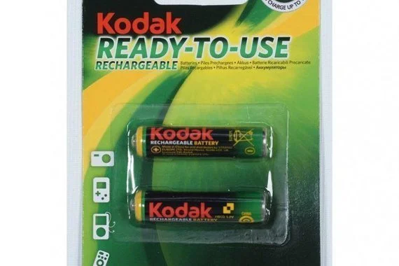 Аккумулятор AAA (мизинчиковый) NiMH 1.2V 750mAh 2шт HR03 KODAK