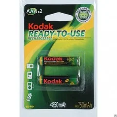 Аккумулятор AAA (мизинчиковый) NiMH 1.2V 750mAh 2шт HR03 KODAK