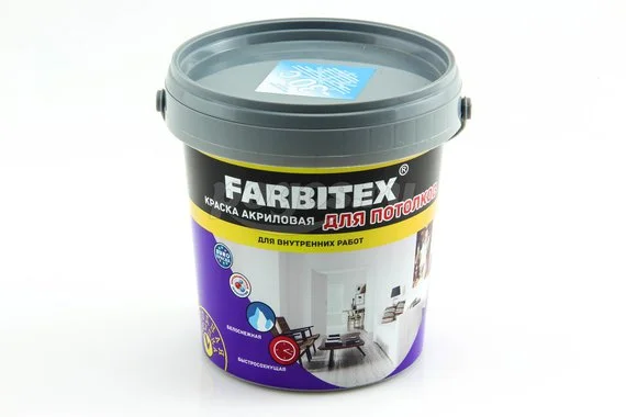Краска для потолков (1,1кг) ВД FARBITEX
