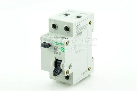 Автоматич. выключатель дифференциальный 1п+N C 25A 30mA, тип АC, 4,5kA, Easy9 SCHNEIDER ELECTRIC