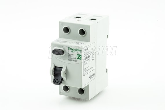 Выключатель дифференциального тока (УЗО) 2п 25А 30мА, тип AC, Easy9  SCHNEIDER ELECTRIC