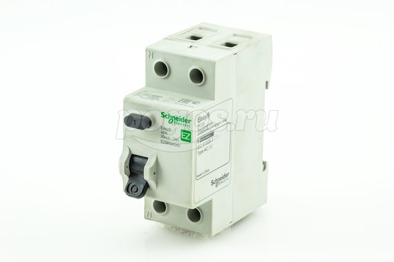 Выключатель дифференциального тока (УЗО) 2п 40А 30мА, тип AC, Easy9  SCHNEIDER ELECTRIC