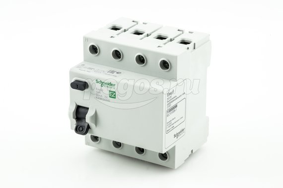 Выключатель дифференциального тока (УЗО) 4п 40А 30мА, тип AC, Easy9  SCHNEIDER ELECTRIC