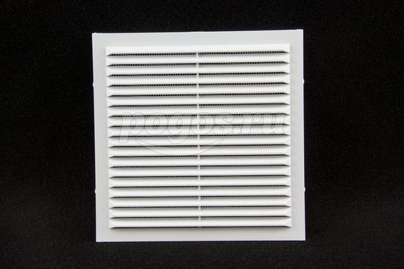 Решетка вентиляционная 194*194мм с сеткой пластик белый  ЭРА