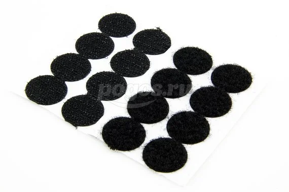 Липучка самоклейкая 22мм черный "Element"