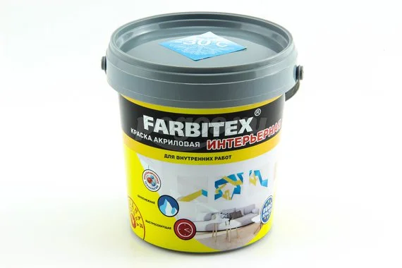 Краска интерьерная (1,1кг) ВД FARBITEX