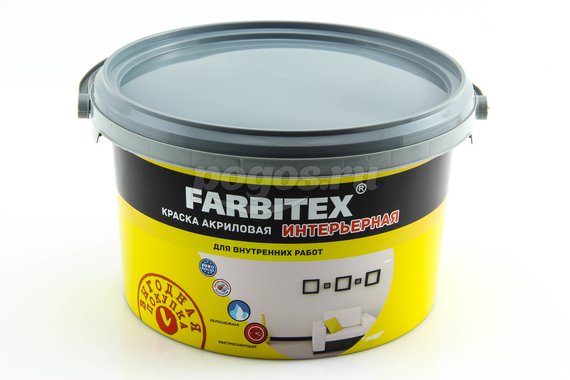 Краска интерьерная (3кг) ВД FARBITEX