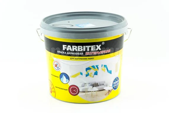 Краска интерьерная (6кг) ВД FARBITEX