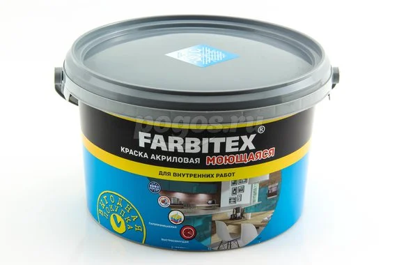 Краска моющаяся (3кг) ВД FARBITEX