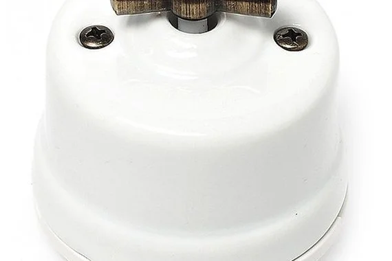 Выключатель поворотный 4х позиционный для наруж.монтажа,оконечный, белый САЛЬВАДОР