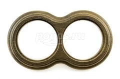 Рамка 2поста для элементов наруж.монтажа, зеленый дуб САЛЬВАДОР