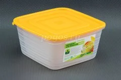 Набор контейнеров для продуктов СВЧ (0,45л,0,9л,1,4л,2,1л) квадратные УНИКО