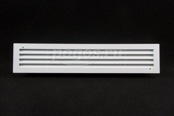 Решетка вентиляционная 450* 91мм переточная пластик белый  ЭРА