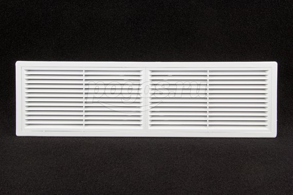 Решетка вентиляционная 455*133мм переточная разъемная пластик белый  ЭРА