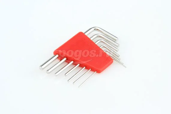 Ключи шестигранные 7шт ( 0,7-3,0 мм ) в пластиковом держателе FIT