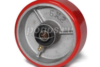 Колесо 125мм (5*2)  полиуретановое б/г нагрузка 280кг