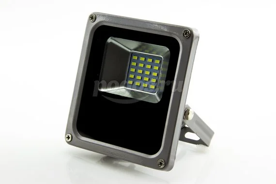 Светодиодный прожектор 10W 6500K СДО10-2-H серый TDM