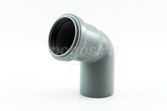 Отвод PP d- 50мм/67гр для внутренней канализации серый НТ  OSTENDORF /20/