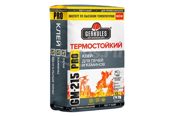 Клей для кафеля термостойкий GM-215 12кг ГЕРКУЛЕС
