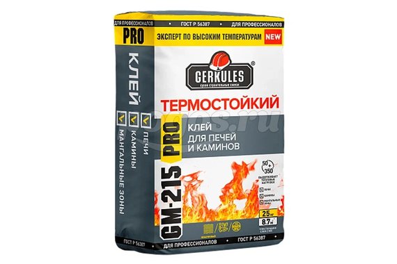 Клей д/кафеля термостойкий GM-215 25кг ГЕРКУЛЕС